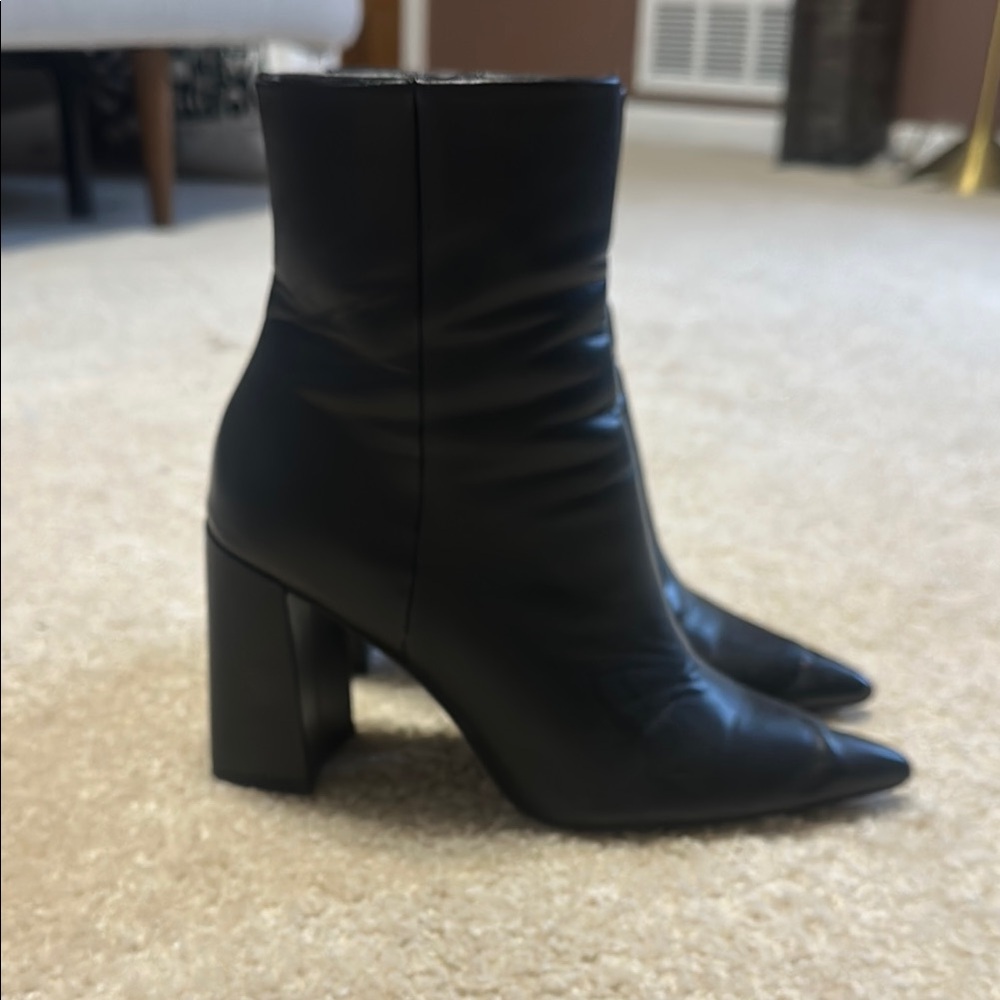 MANGO Black Ankle Boots